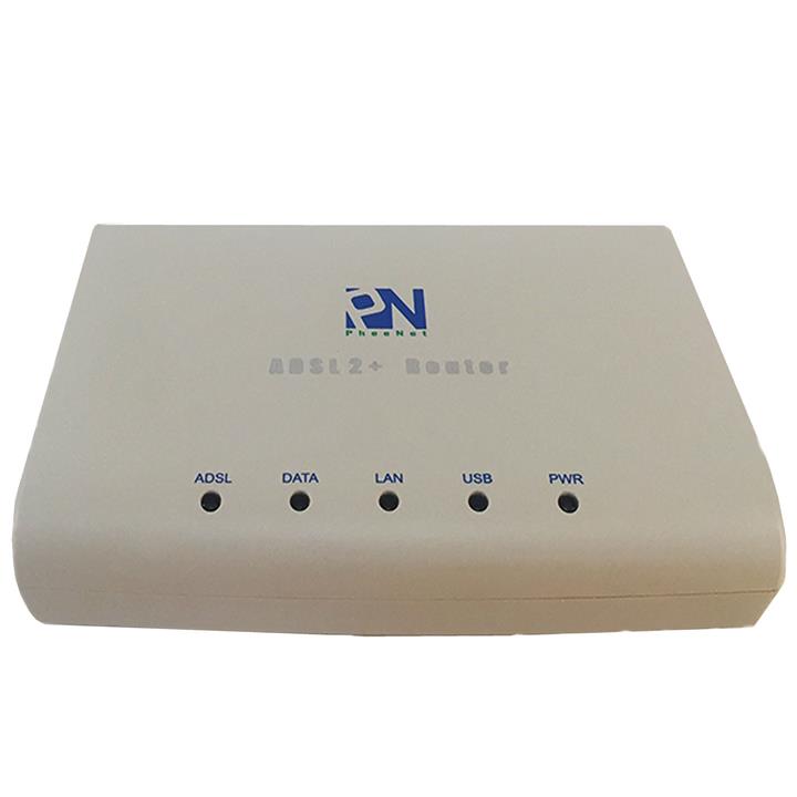 مودم روتر   ADSL 2 Plus با سیم و USB فی نت مدل BIG-331TRA Pheenet BIG-331TRA ADSL 2 Plus Modem Router